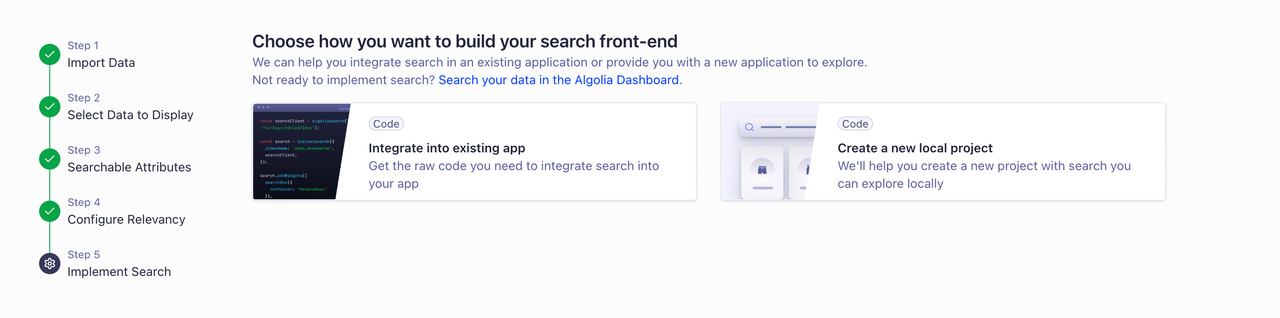 Algolia 构建搜索方式